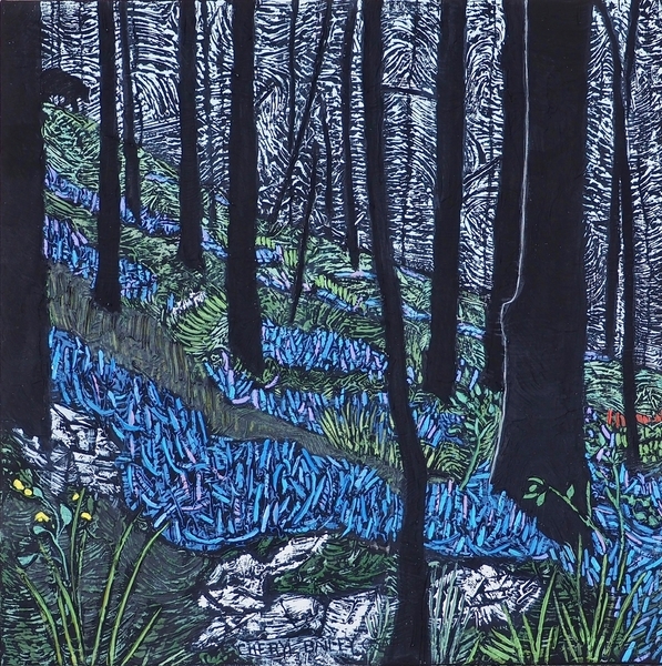 Renaissance in Blue 20”x20” acrylic on canvas (Artist’s Collection)