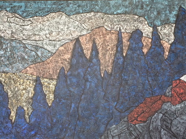 High View Banff  36"x48"  Acrylic on Canvas