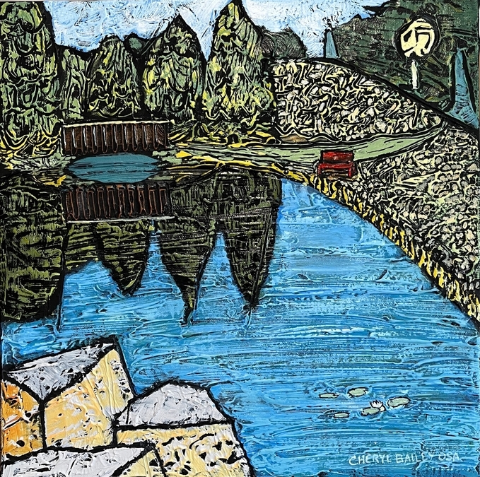 July Morning 12"x12" acrylic on gallery canvas SOLD