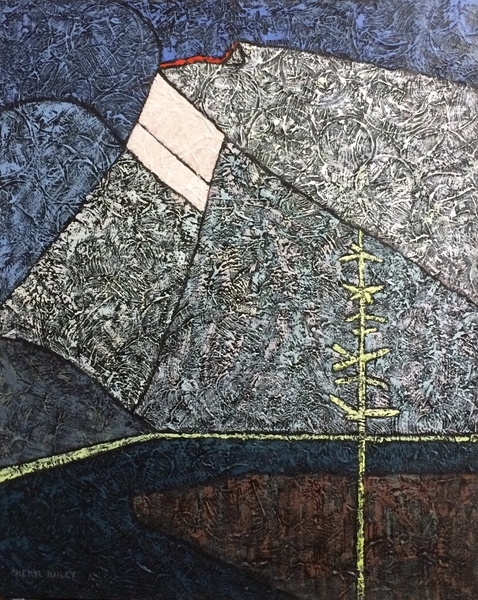 Mount Rundle 2 30"Hx24"W Acrylic on Canvas