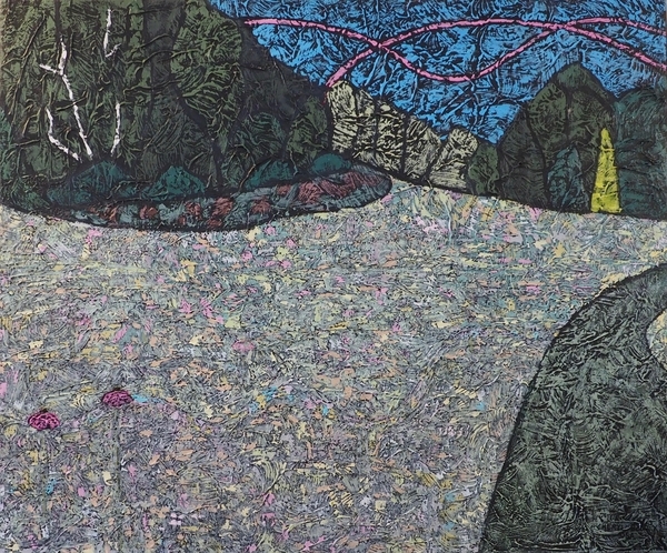 Two In A Crowd 30"x36" Acrylic on canvas